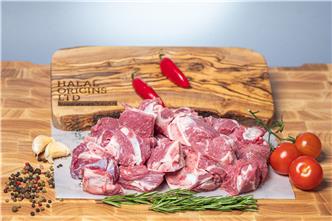 Organic Lamb Leg Diced on Bone