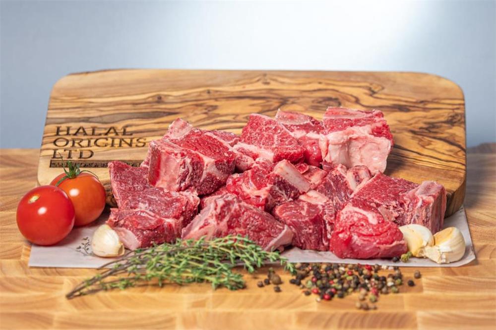 HMC Slaughtered Angus Beef Diced on Bone - 500 grams