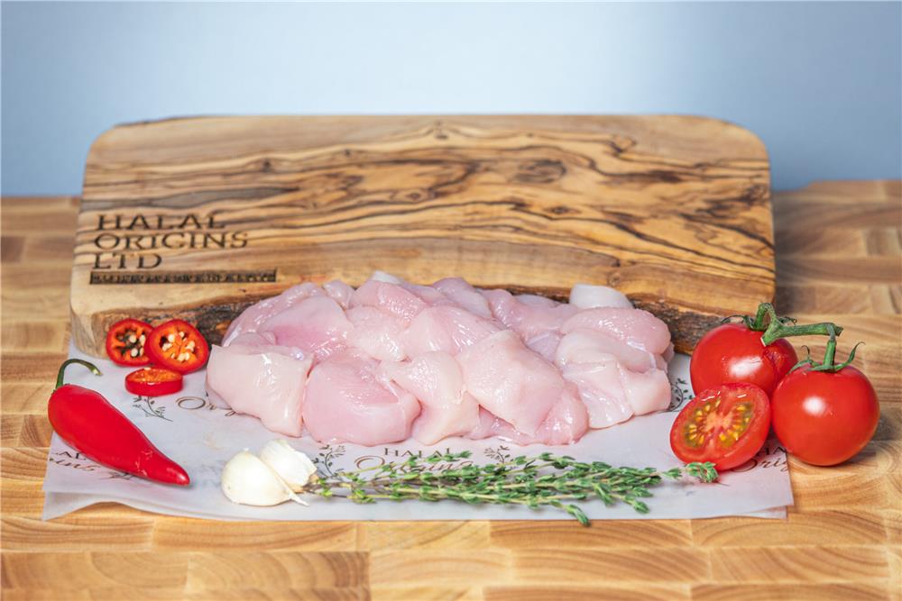 HMC Organic Chicken Breast Cubes 300-350g