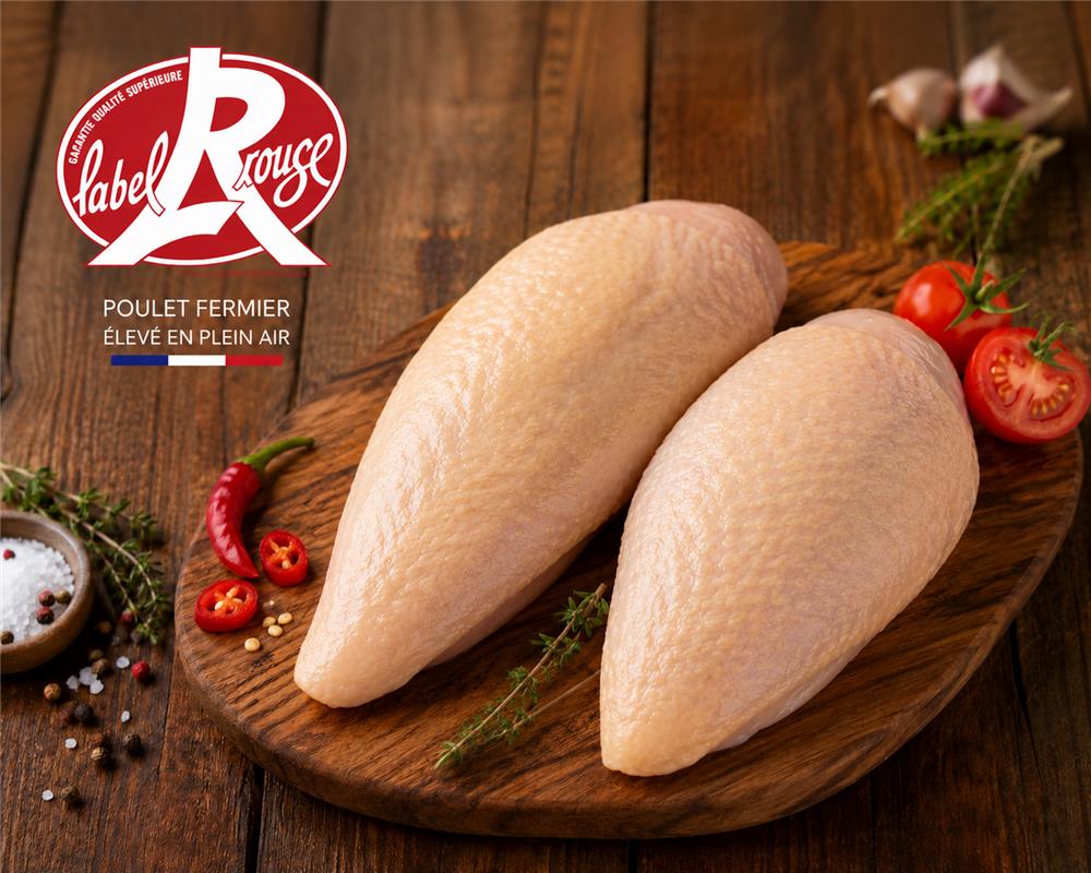 Label Rouge Chicken Breast with skin 300g - 400g